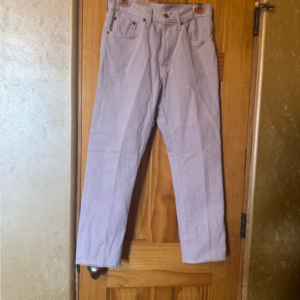 Women’s Levi 501 Lavender Button Fly Jeans